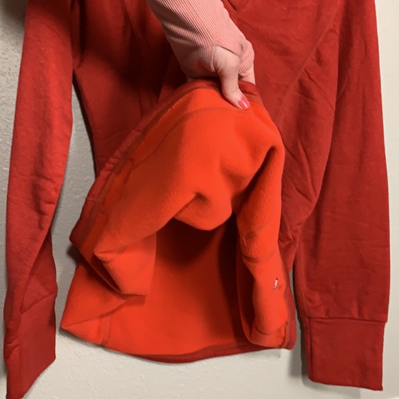 Mountain Mama Christmas red sweatshirt Sz XXL funnel neck fleece lined pullover - Picture 7 of 11